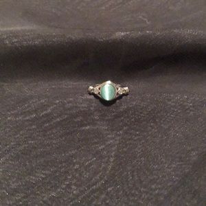 Described on purchase as Blue Oval 925 Sterling Silver Ring